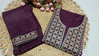 SI 292 Sulb Cotton With Embroidery Work Kurti With Bottom Exporters In India